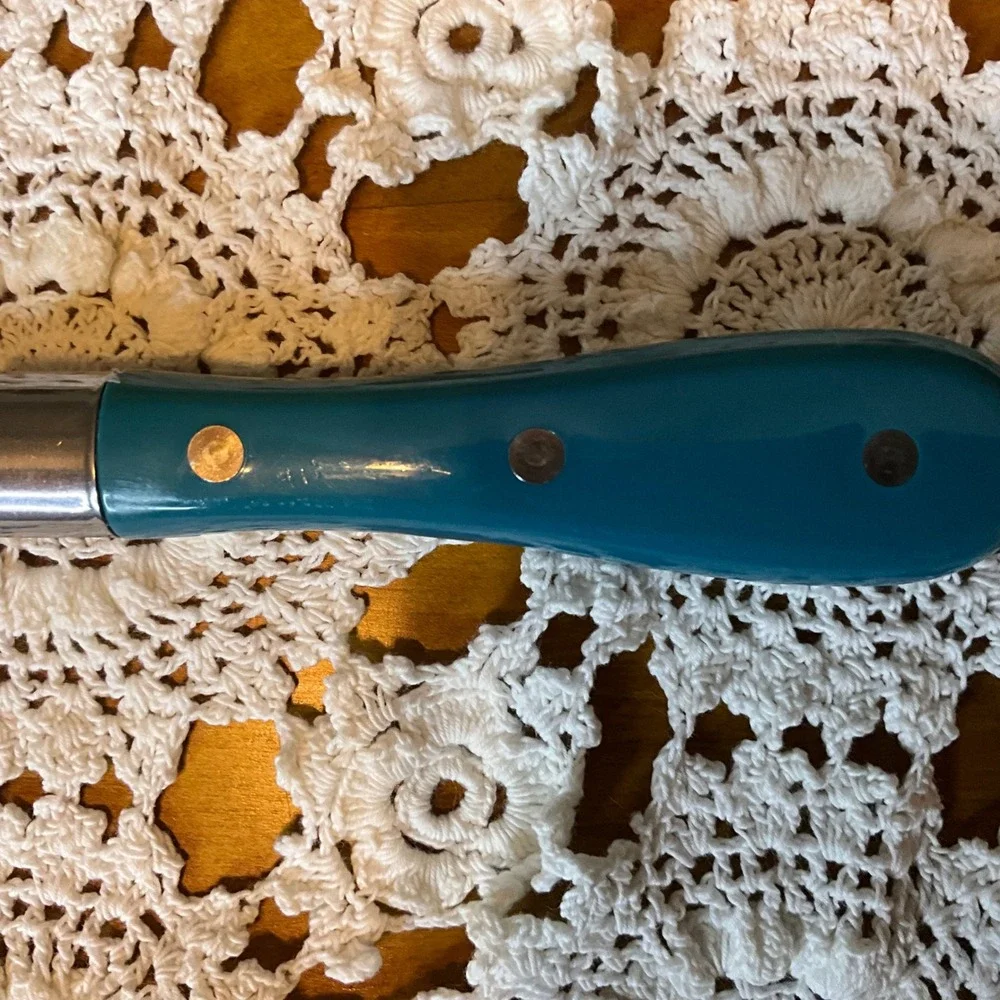 The Pioneer Woman Metal Spatula Turquoise‎ Handle Stainless Steel Griddle Turner